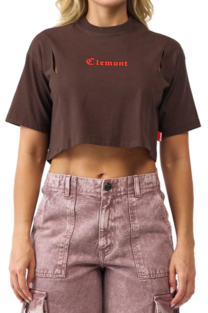 CROP TOP CLEMONT OVERSIZED OROLOGIO MOCCA