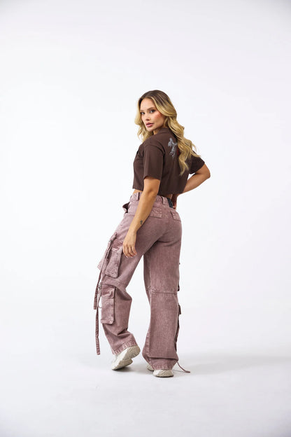 CROP TOP CLEMONT OVERSIZED OROLOGIO MOCCA