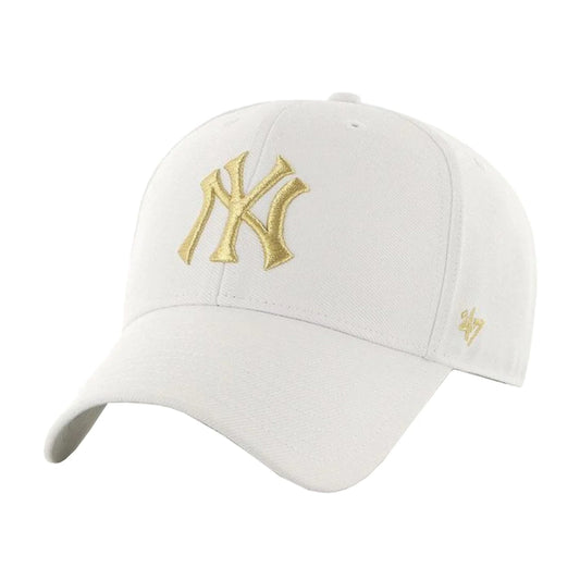 GORRA 47 BRAND B-MTLCS17WBP-WHC NEW YORK YANKEES METALLIC SNAP BLANCA