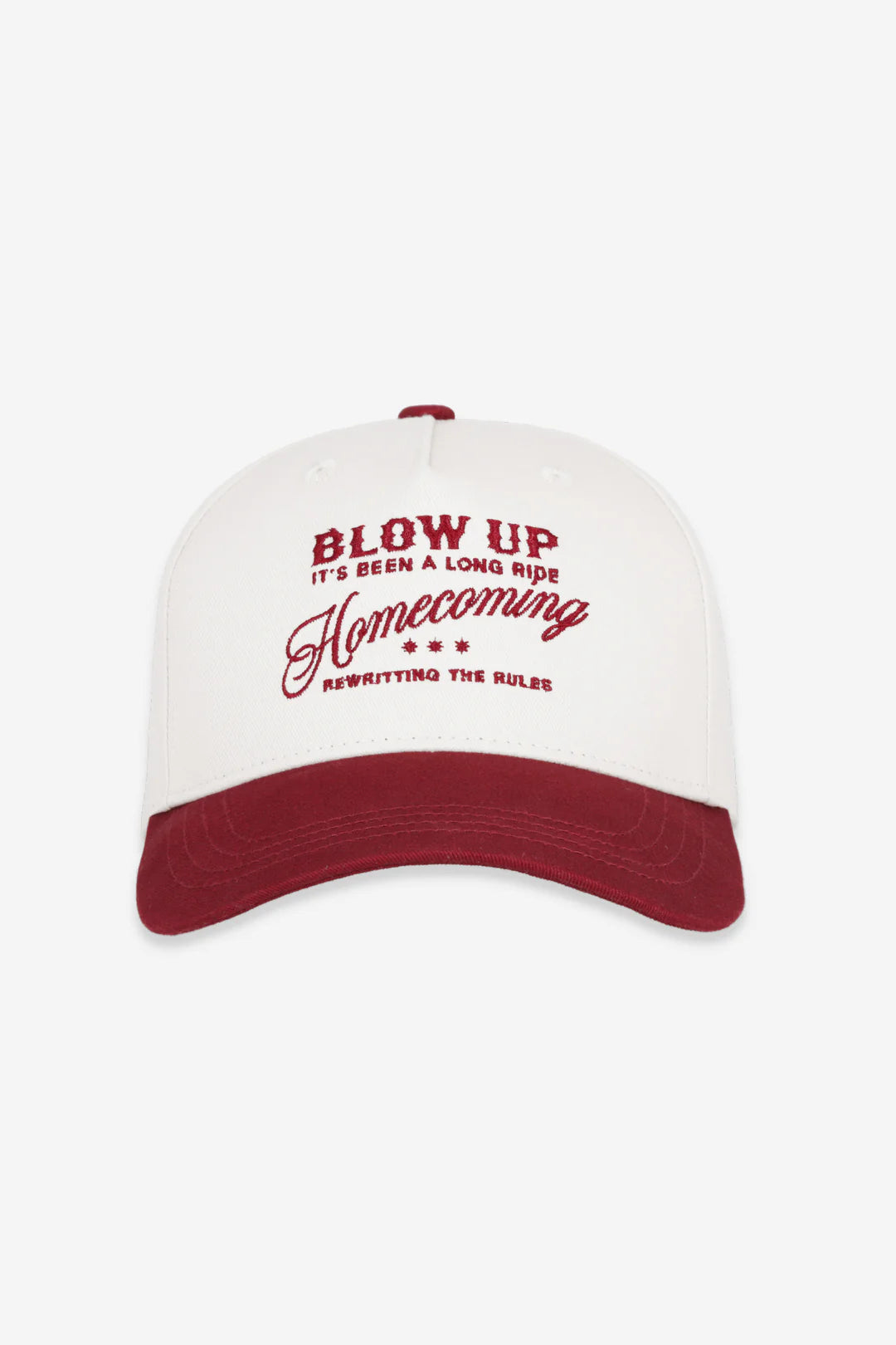 GORRA BLOW UP LONG RIDE IVORY RED