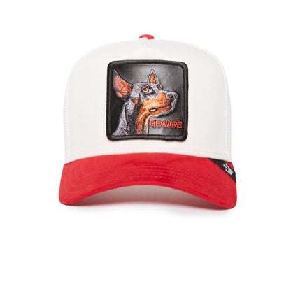GORRA GOORIN BROS BEWARE WHITE RED