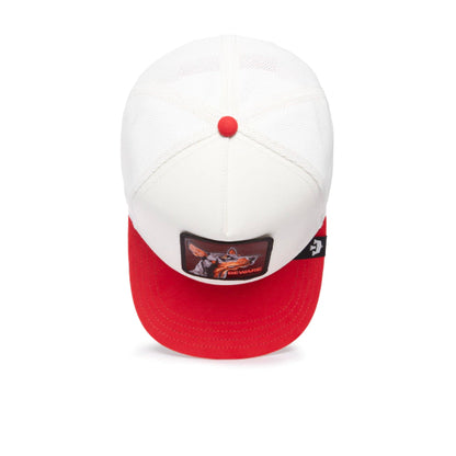 GORRA GOORIN BROS BEWARE WHITE RED