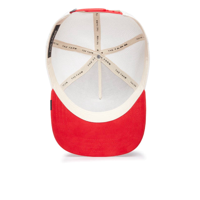 GORRA GOORIN BROS BEWARE WHITE RED