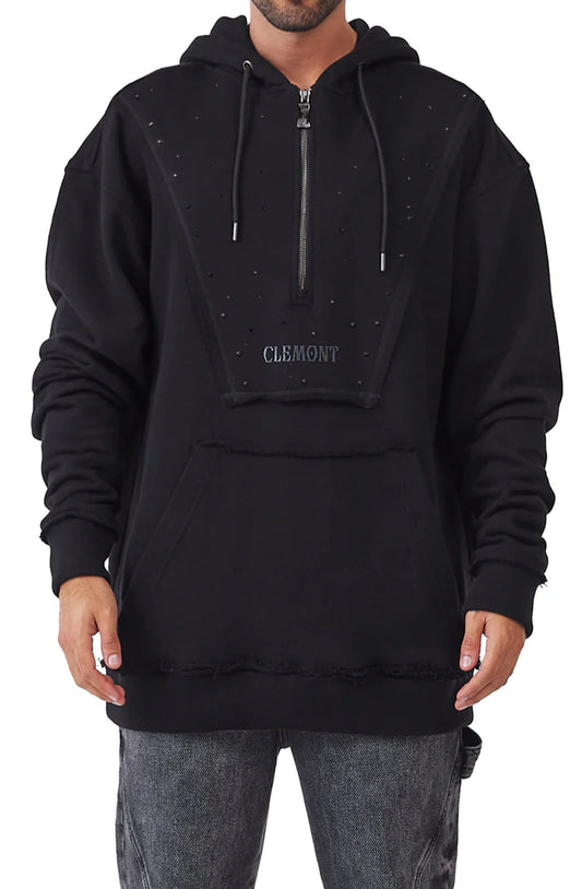 HOODIE CLEMONT OVERSIZED HOMBRE NERO NEGRO