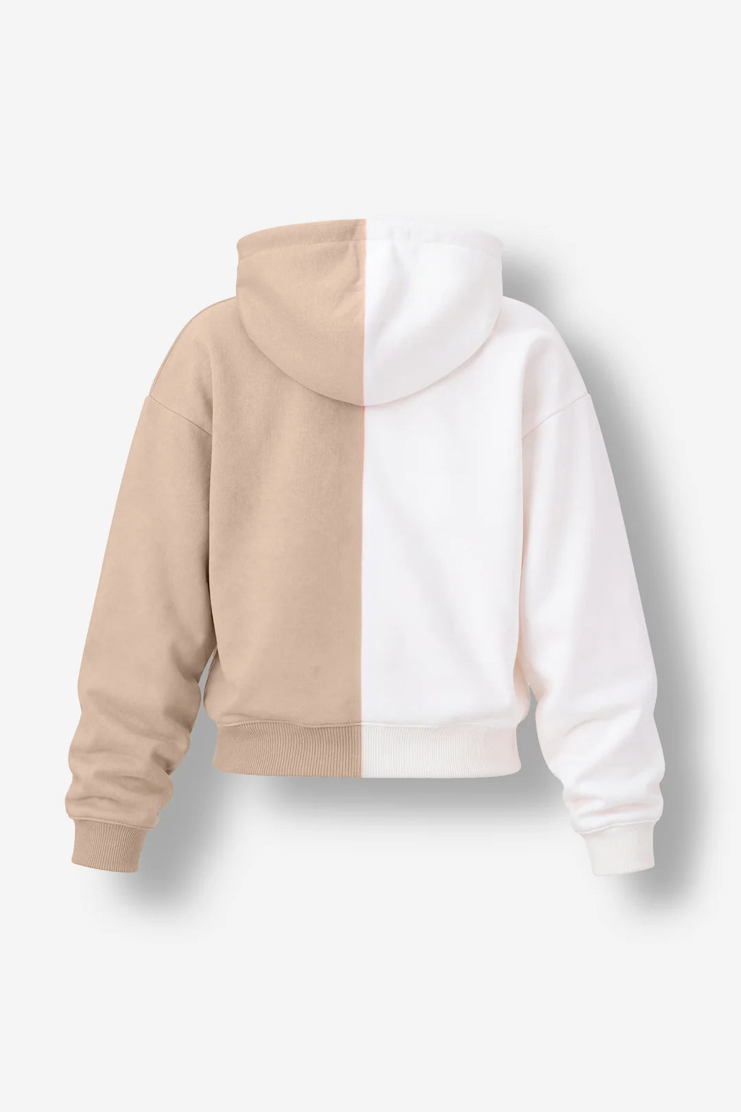 HOODIE BLOW UP IVORY CROPPED - B4M-1010