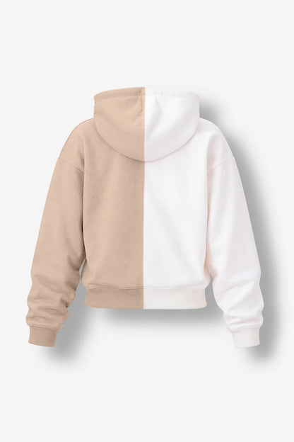 HOODIE BLOW UP IVORY CROPPED - B4M-1010