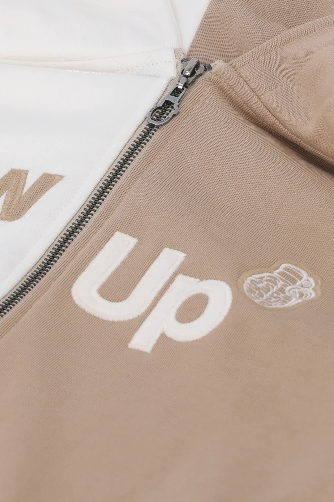 HOODIE BLOW UP IVORY CROPPED - B4M-1010