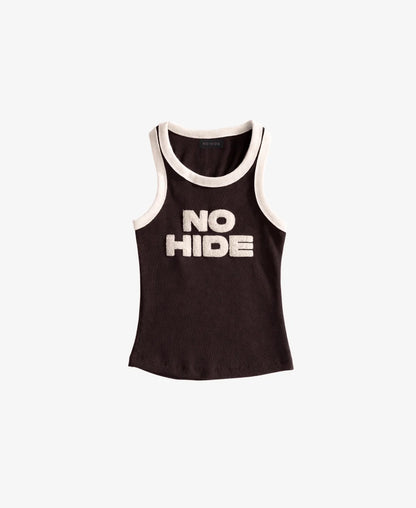 TANK TOP NO HIDE MOCCA EMBOSSED