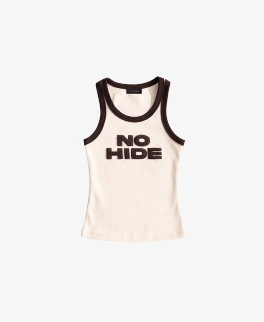 TANK TOP NO HIDE IVORY EMBOSSED