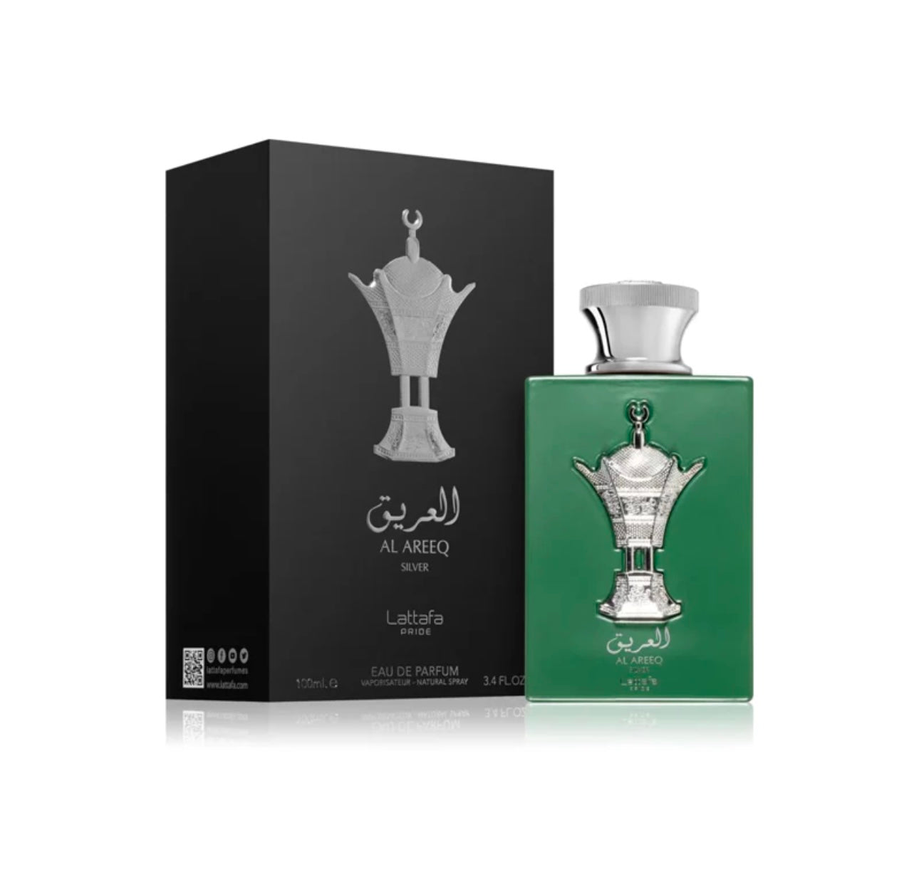 PERFUME LATTAFA PRIDE AL AREEQ SILVER 3,4 OZ HOMBRE