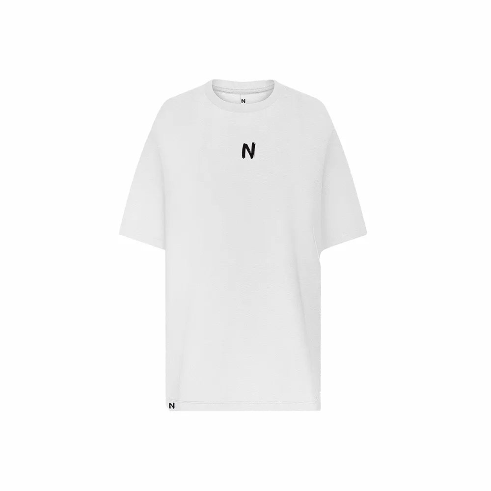 CAMISETA NEA OVERSIZE CHECKLER BLANCA